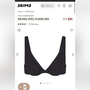 NEW- Fits Everybody Collection 
36DD 
Color- Onyx